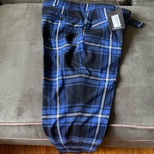 Blue plaid trousers 32 32R